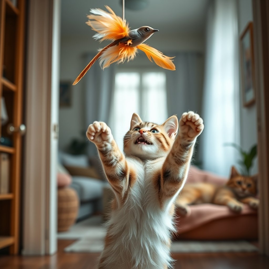 cat toys in action