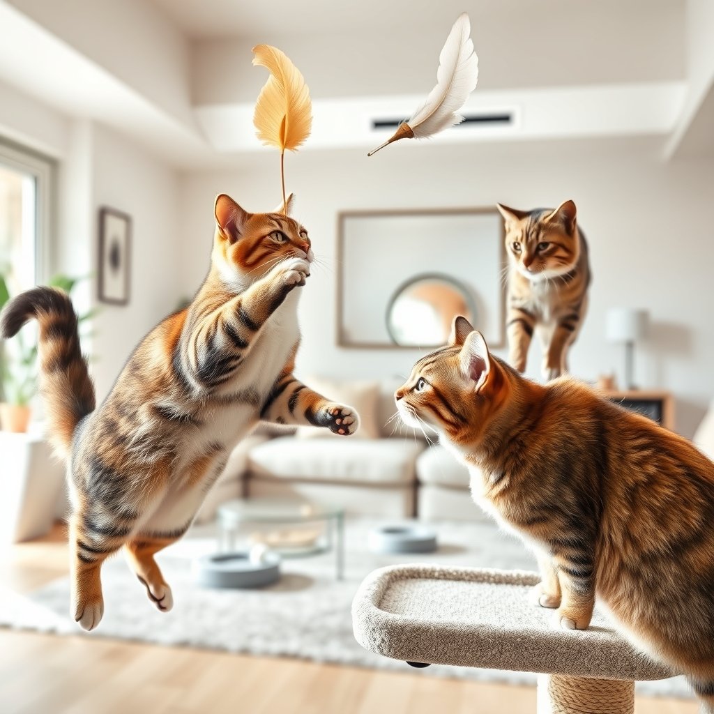 cat toys in action