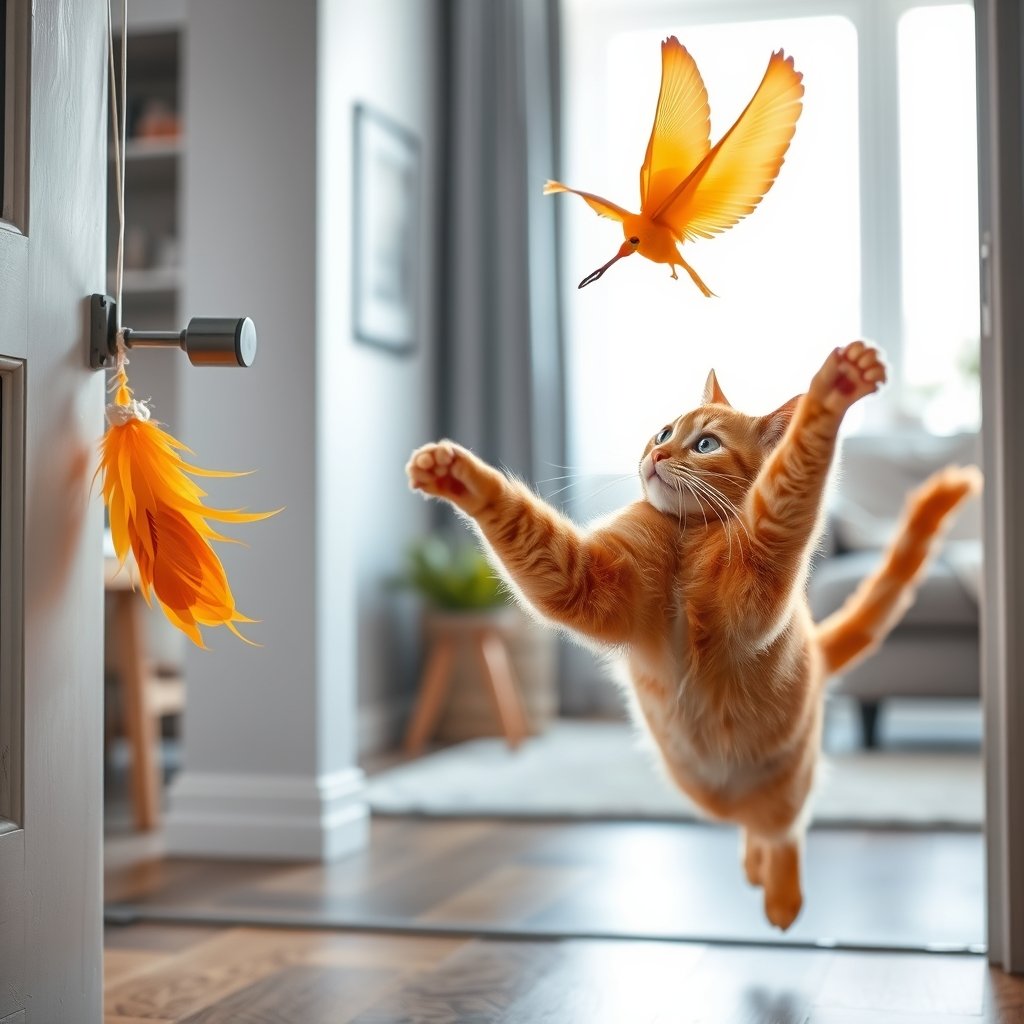 cat toys in action