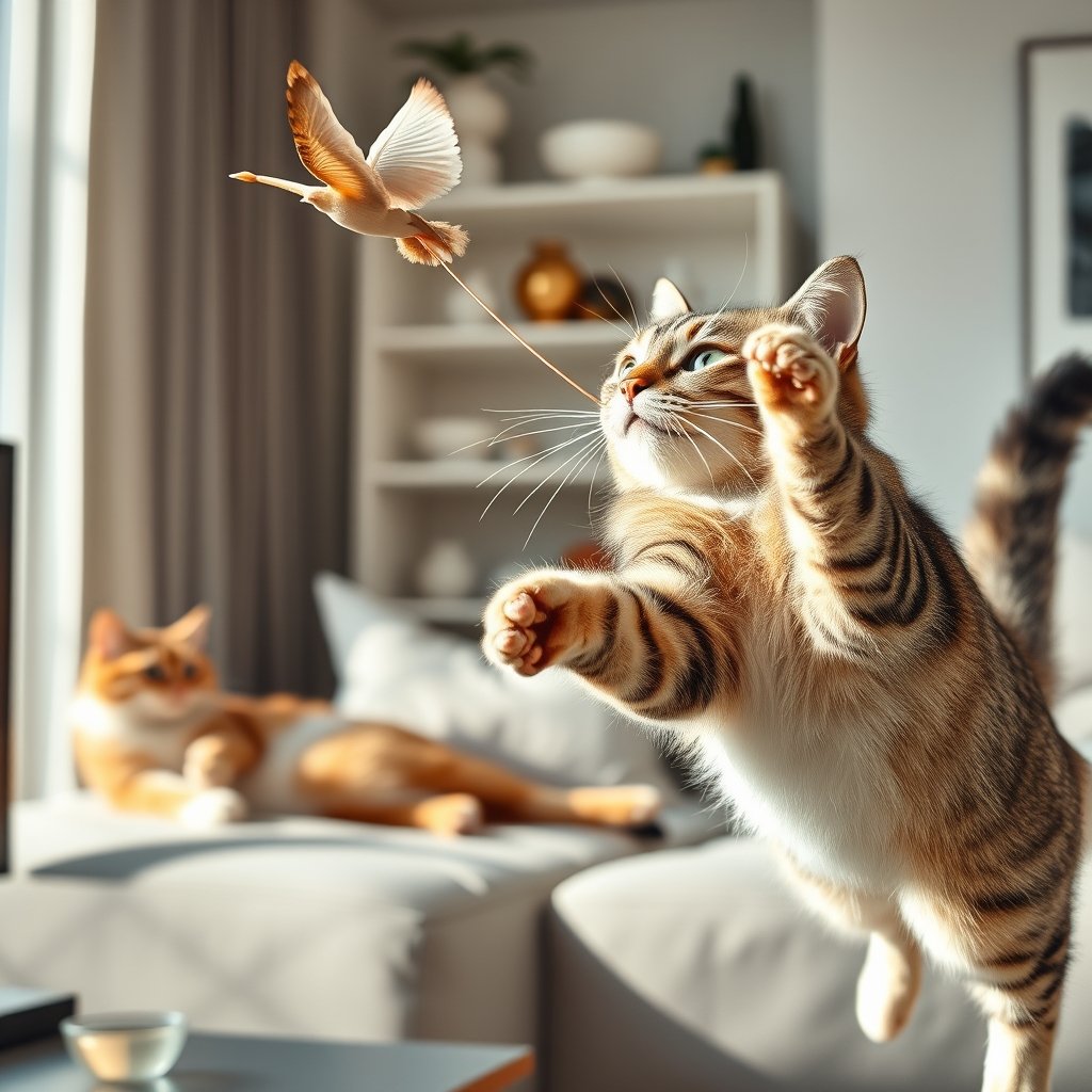 cat toys in action