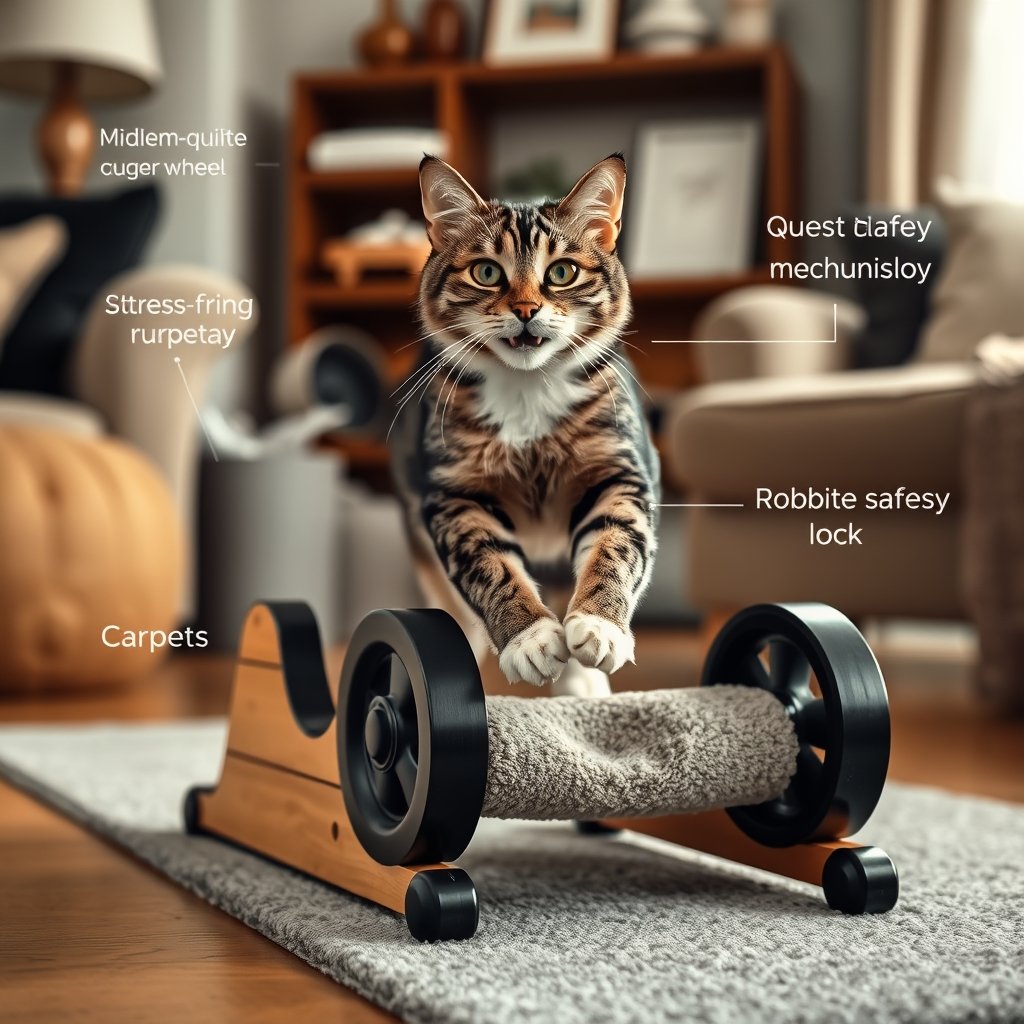 cat wheel in action