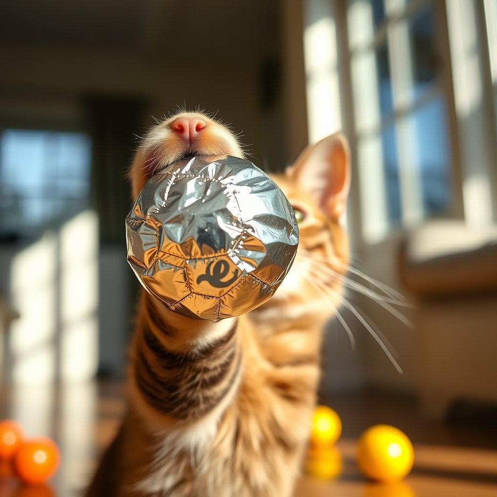 mylar balls in action