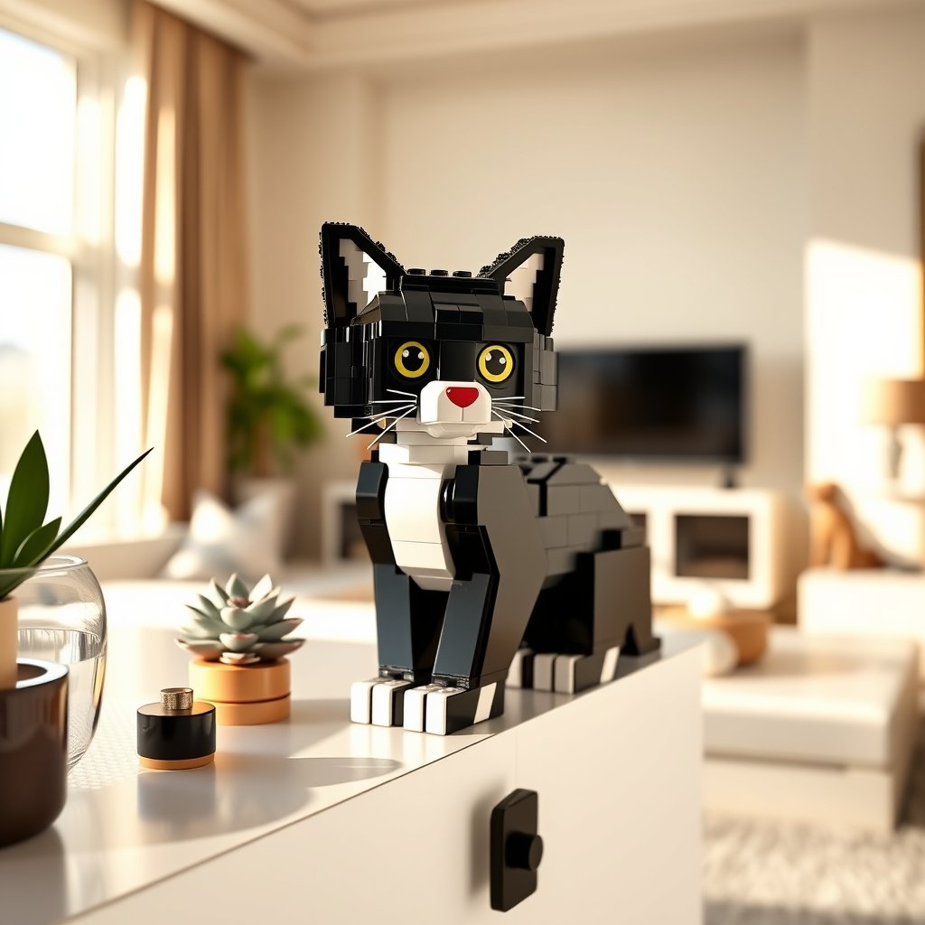 LEGO Cat in action