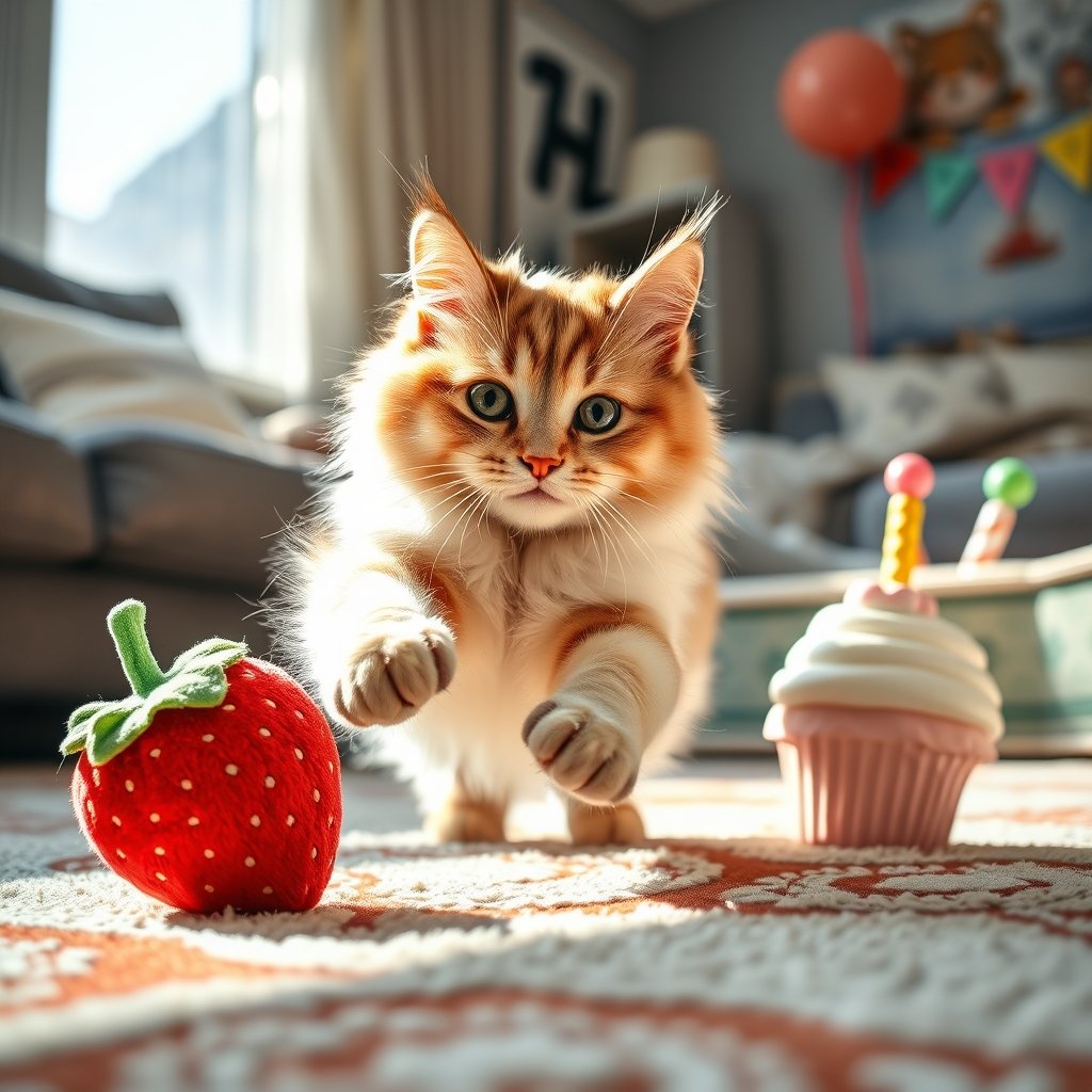 cat toys in action