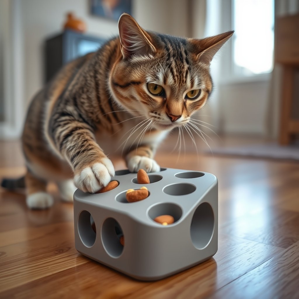 cat puzzle in action