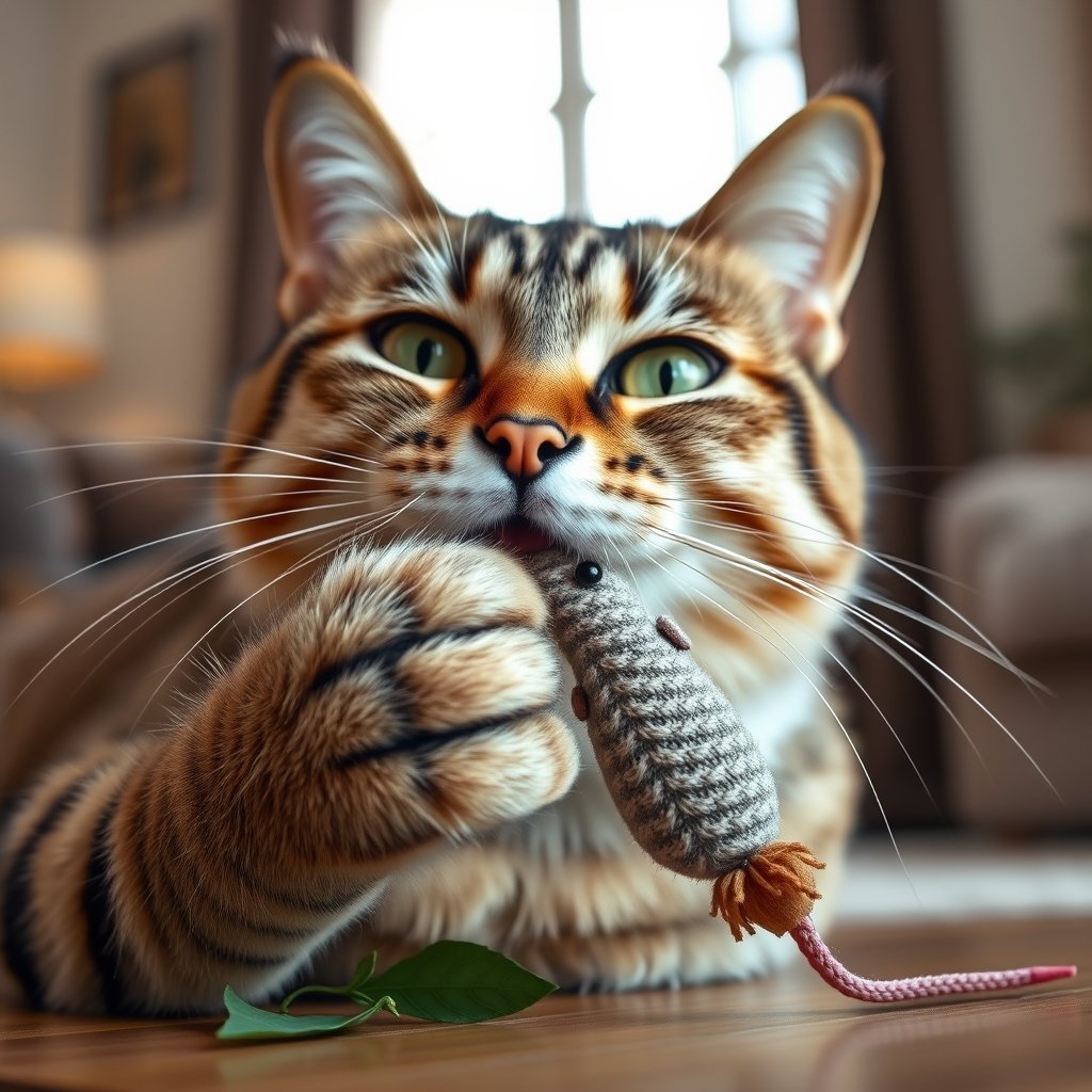catnip toy in action