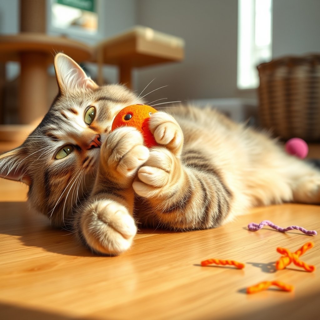 catnip toys in action