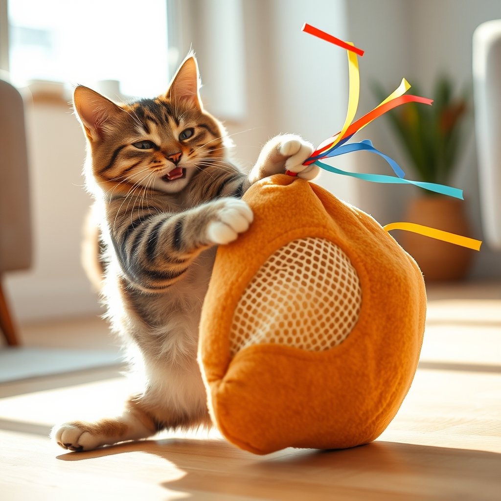 cat kicker in action