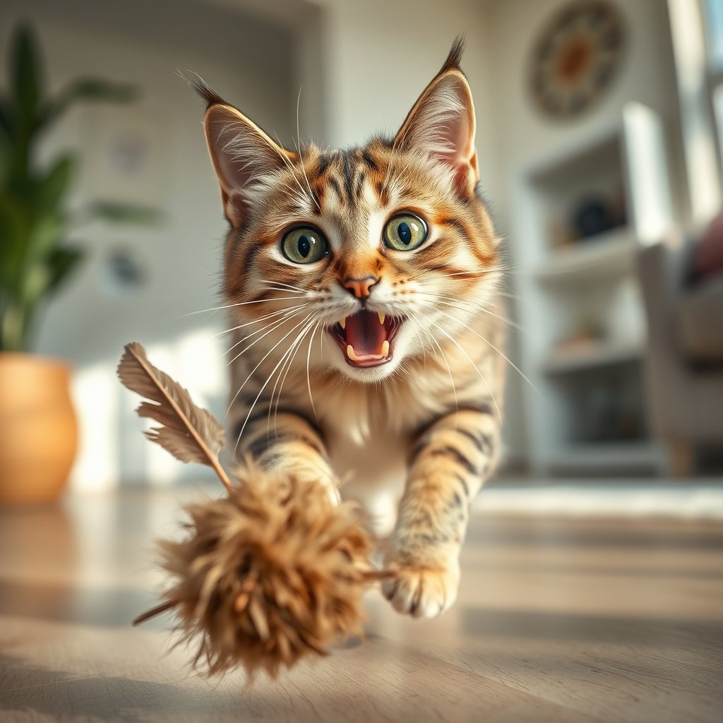 cat toys in action