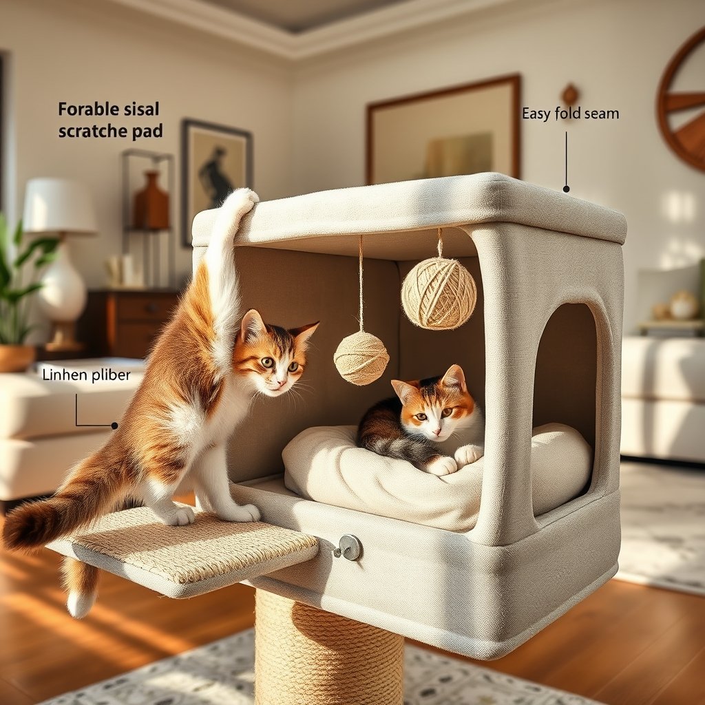 cat condo in action