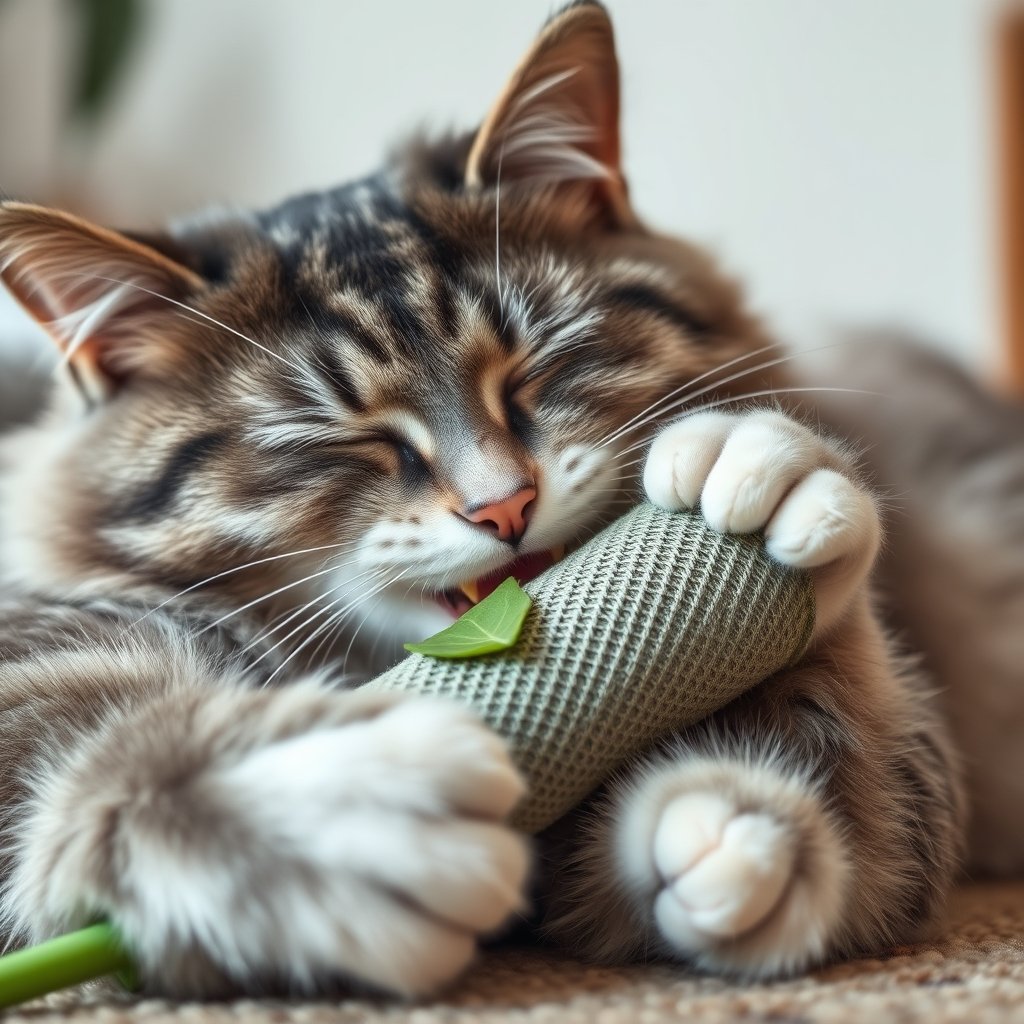 cat kicker in action