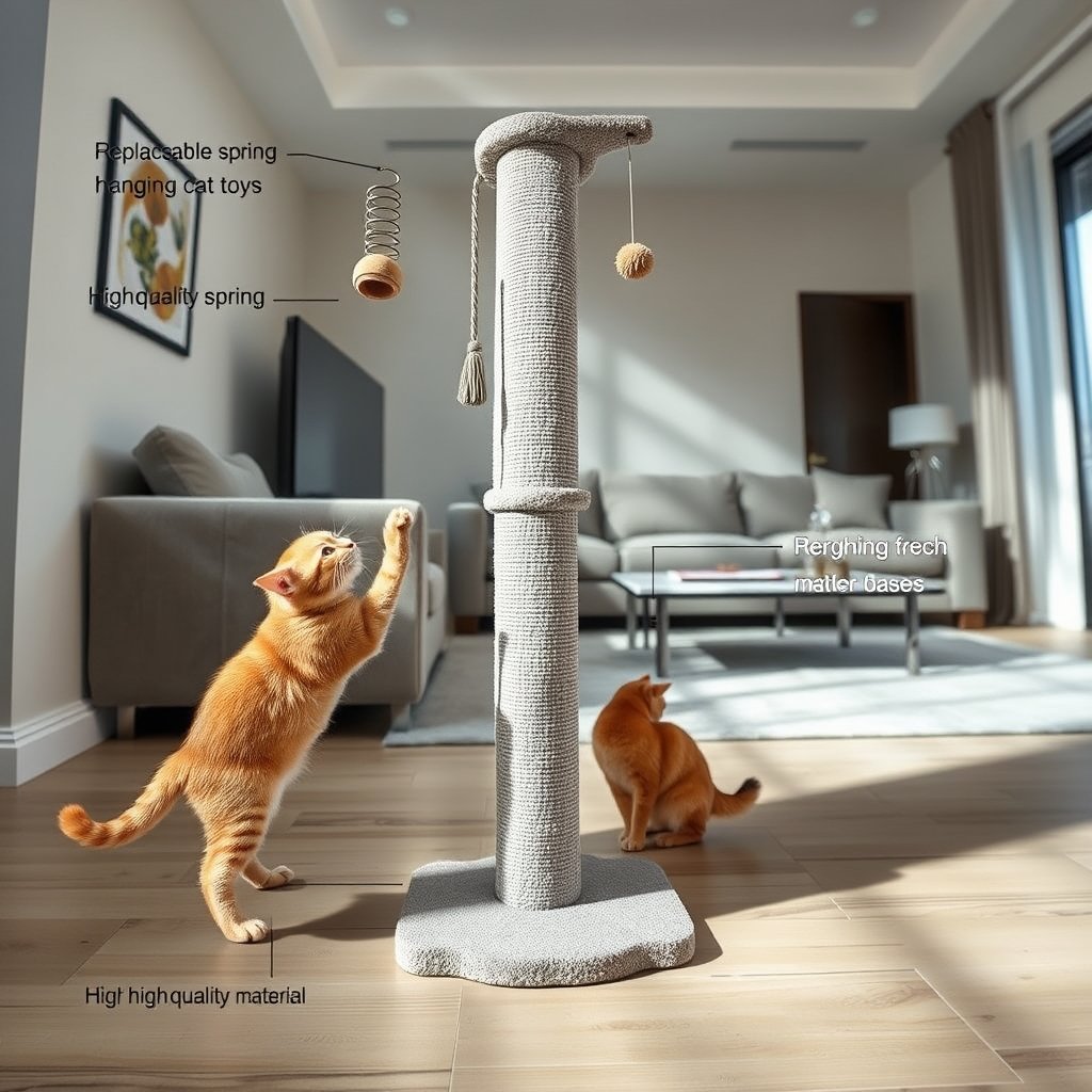 cat scratcher in action